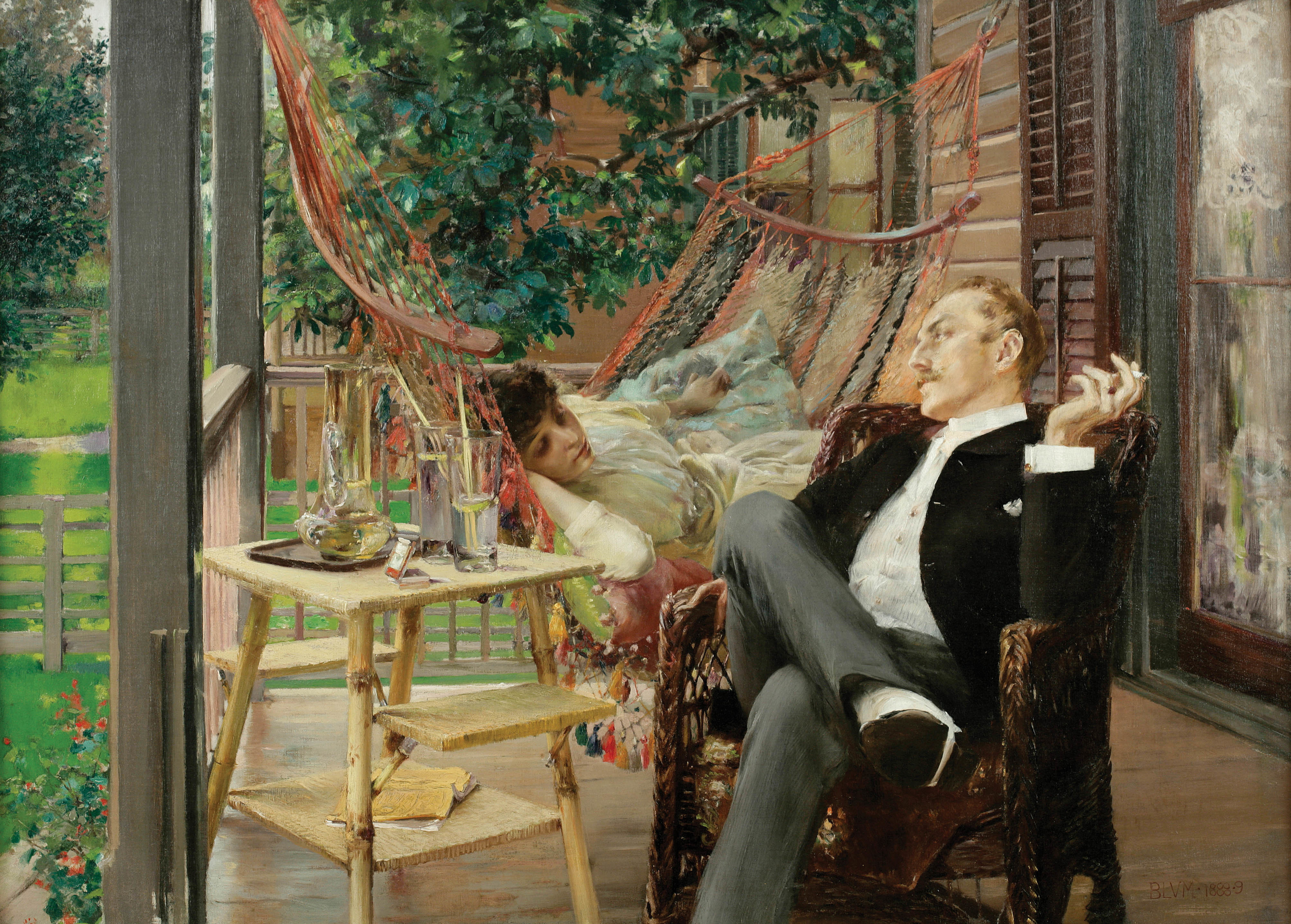 Robert Frederick Blum, "Two Idlers," ca. 1888-1889, Oil on Canvas, 29 x 40 in., National Academy of Design, New York, Courtesy American Federation of Arts