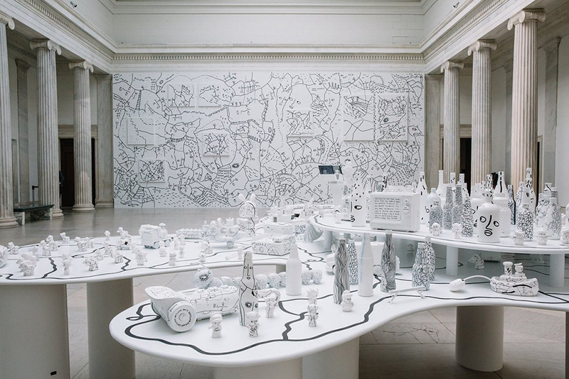 Installation view of Shantell Martin: Someday We Can, Albright-Knox Art Gallery, 2017, Photo: Connie Tsang