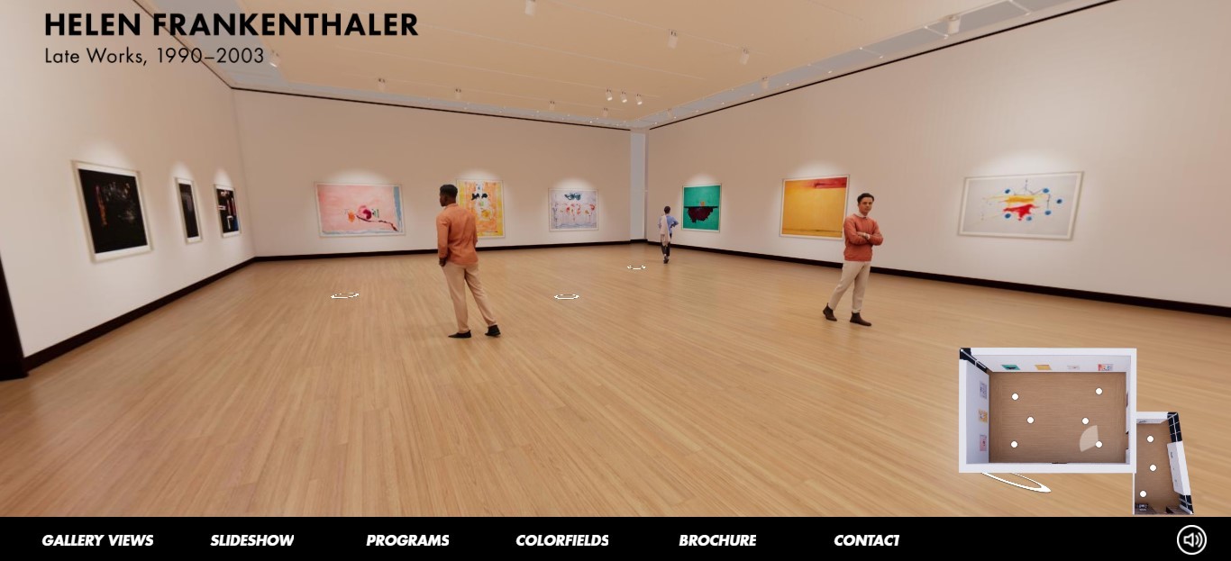 Helen Frankenthaler Virtual Reality Exhibition Space