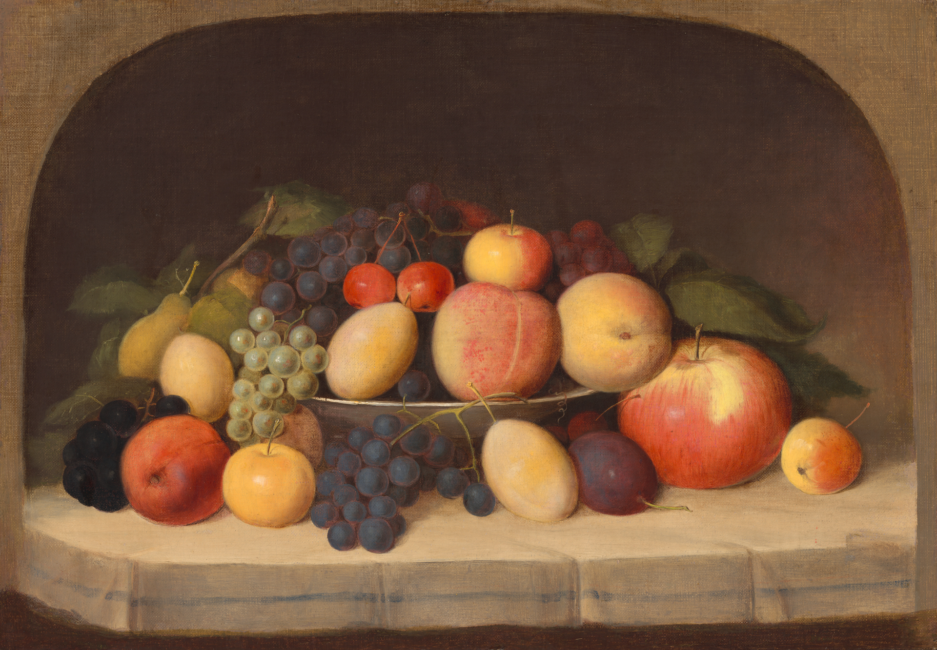 Robert Seldon Duncanson, "Fruit Still Life," c. 1849, oil on canvas, National Gallery of Art, Corcoran Collection (Museum Purchase through a gift from the Reserve for Purchase of Works of Art), 2014.136.106